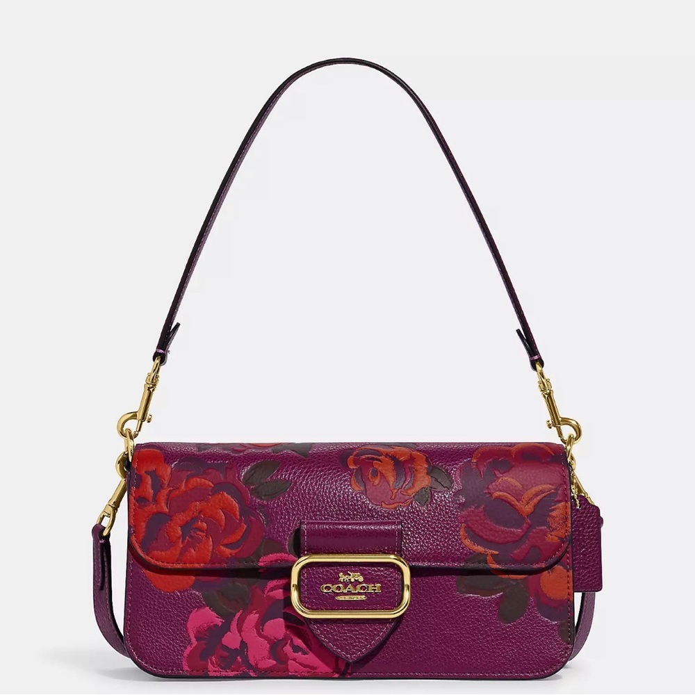 COACH Morgan Shoulder Bag With Jumbo Floral Print